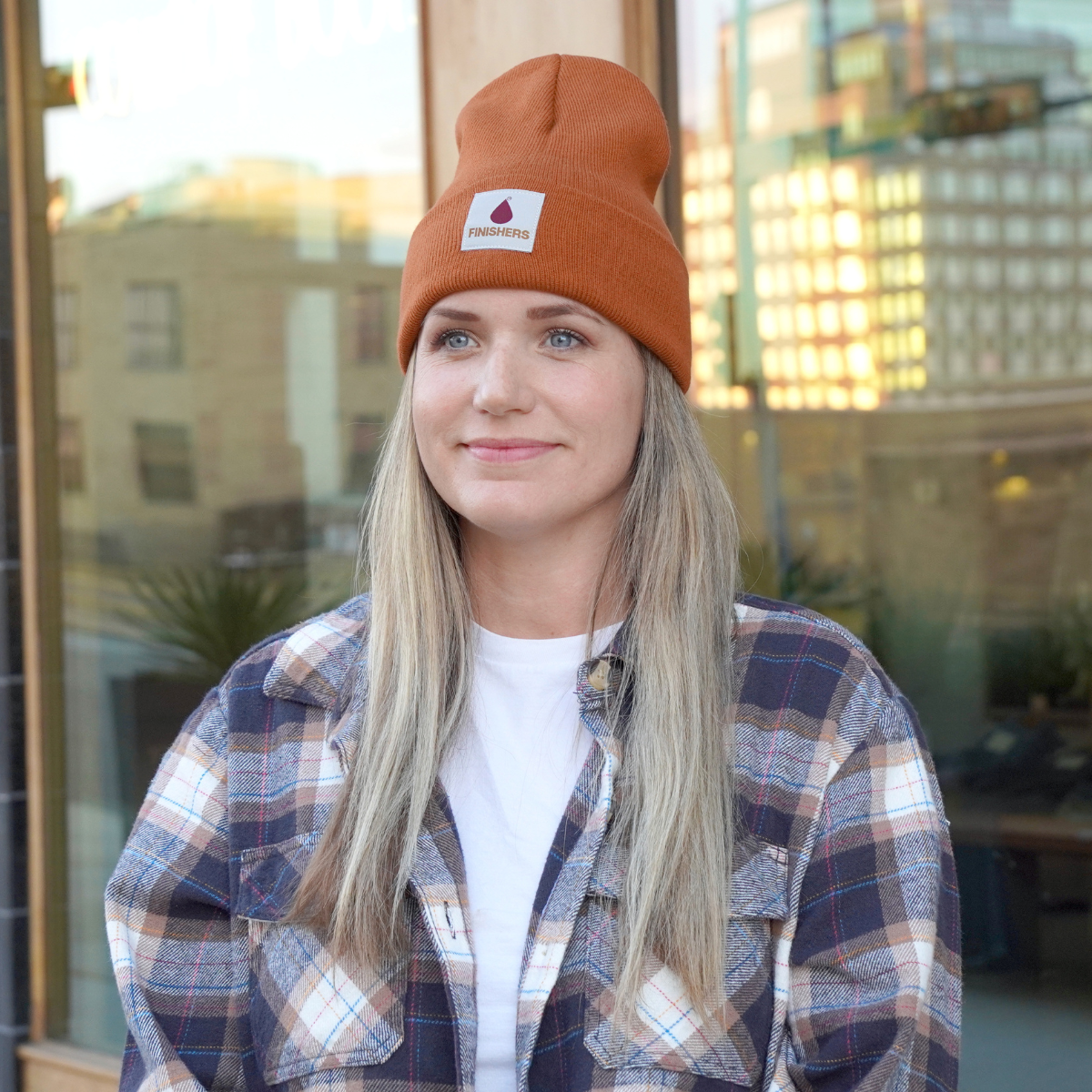 Finishers Calvary Drop Acrylic Knit Beanie Camel