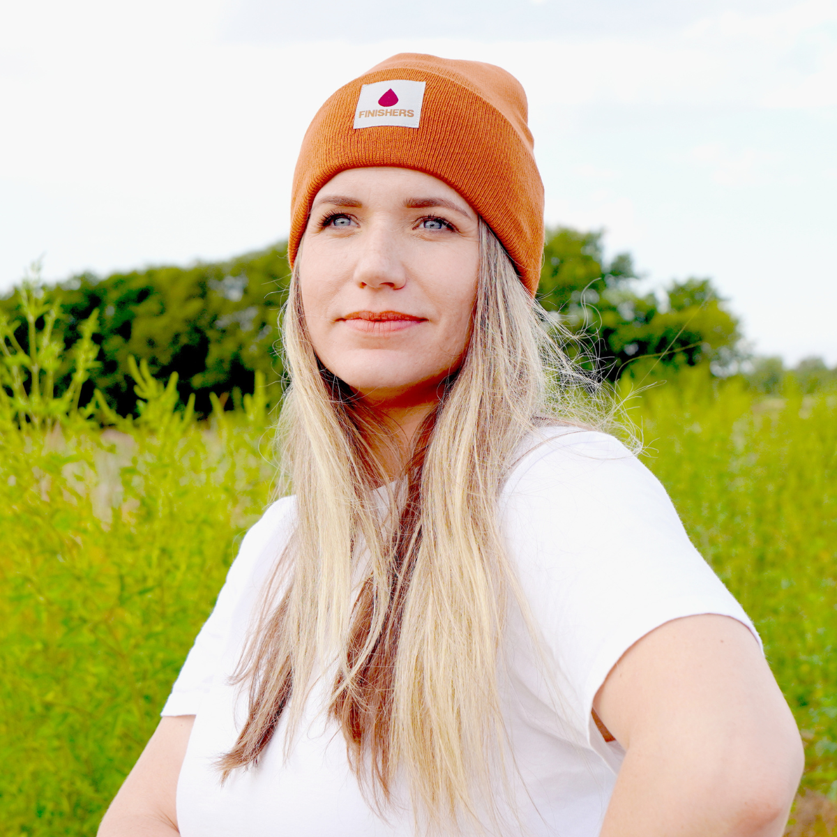 Finishers Calvary Drop Acrylic Knit Beanie Camel