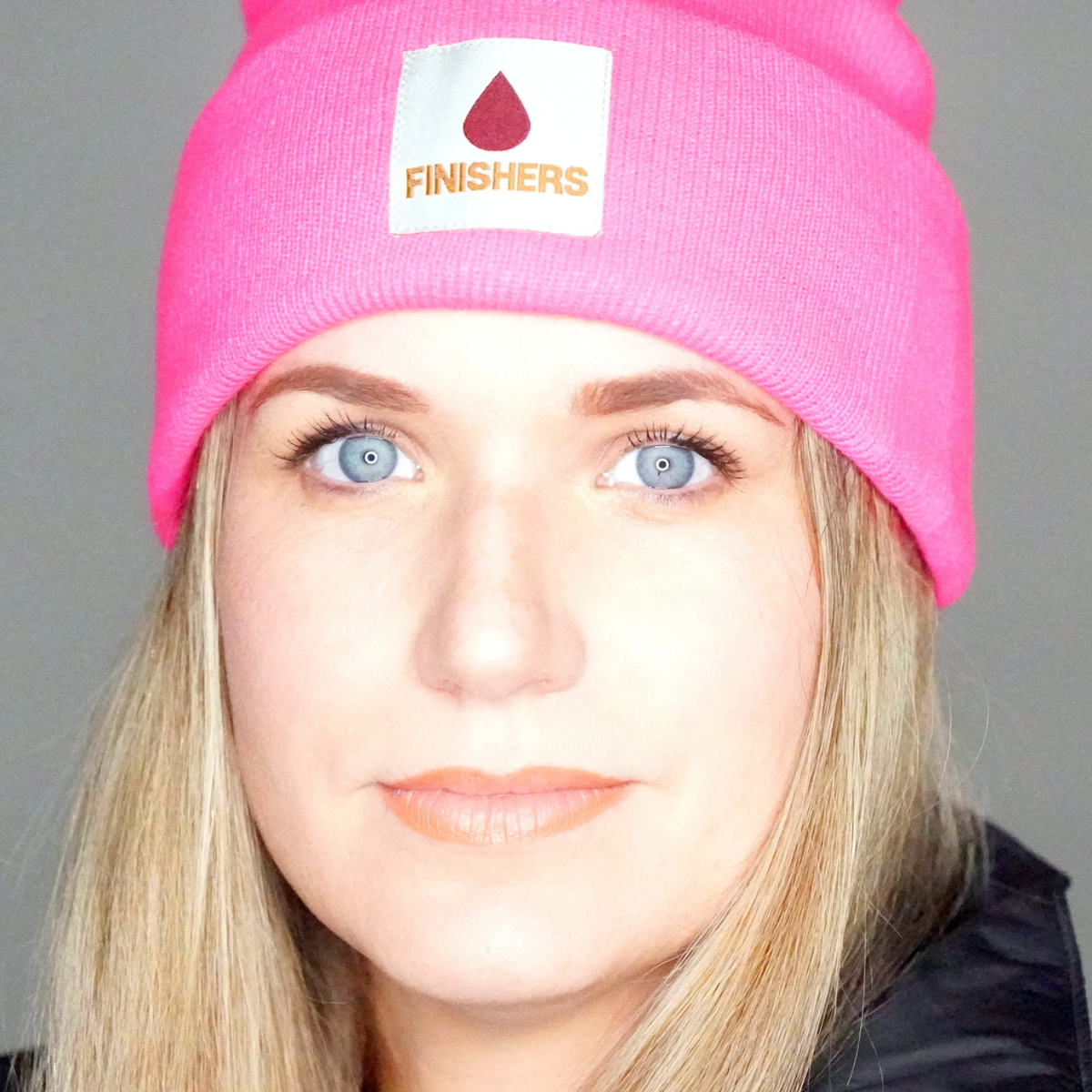Finishers Calvary Drop Acrylic Knit Beanie Pop Pink
